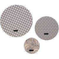 Greenie Food Cover Shweshwe - Cream 3 Pack